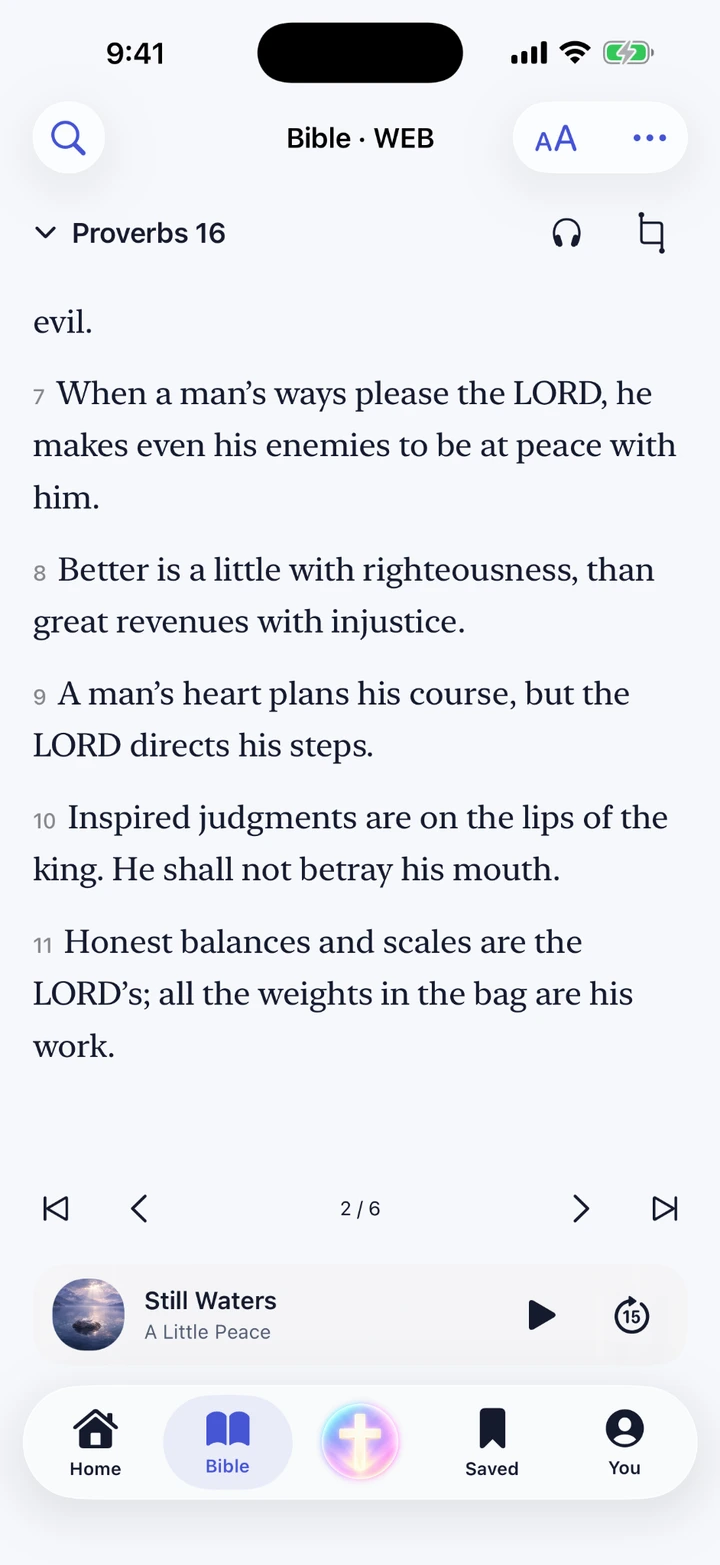 Proverbs 16 in the Bible Bestie reader